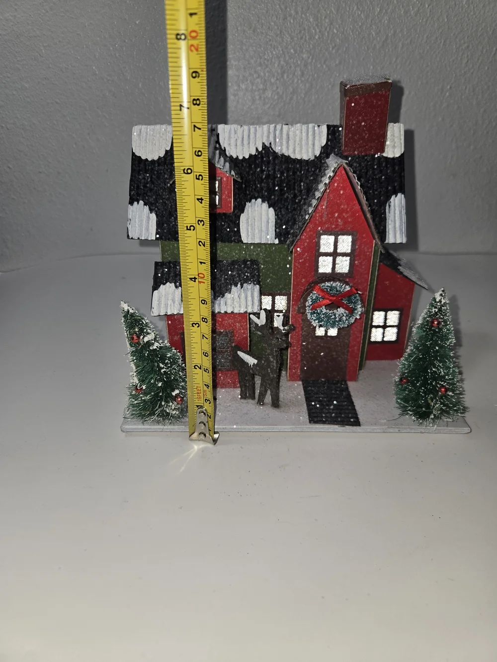 Northlight Seasonal LED lit Holiday Tartan House Christmas Decoration - Tested